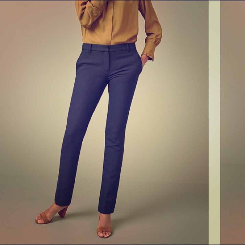 Ann Taylor “The Straight Pant” dark blue